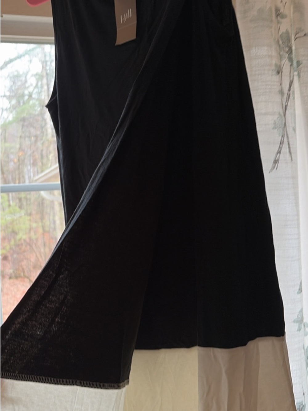 J. Jill Black Layered Sleeveless Dress